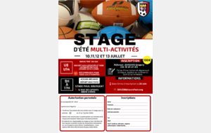 STAGE D' ÉTÉ MULTI-ACTIVITÉS